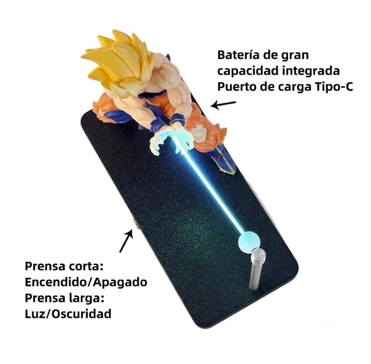 Lampara anime DB Z de esfera flotante